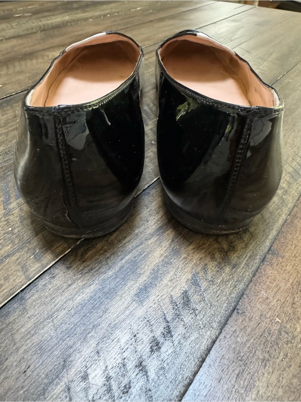 Stuart Weitzman | Theatre Mask Patent Leather Loafer Flats - Picture 8 of 10